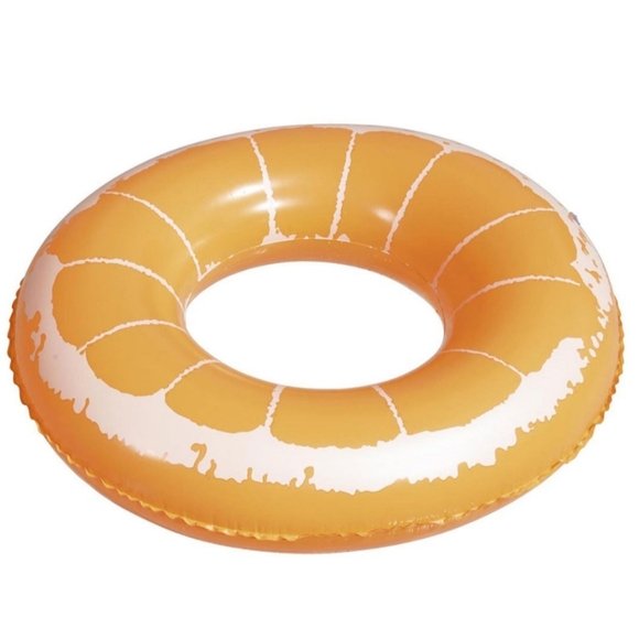 *5/$20* NEW H2Ogo! Orange Slice Fruit Novelty Inflatable Swim Ring Pool Float - Picture 1 of 4